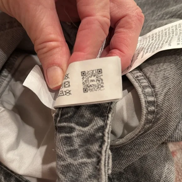 Zara Gray Denim Jeans size 6 - Picture 5 of 5